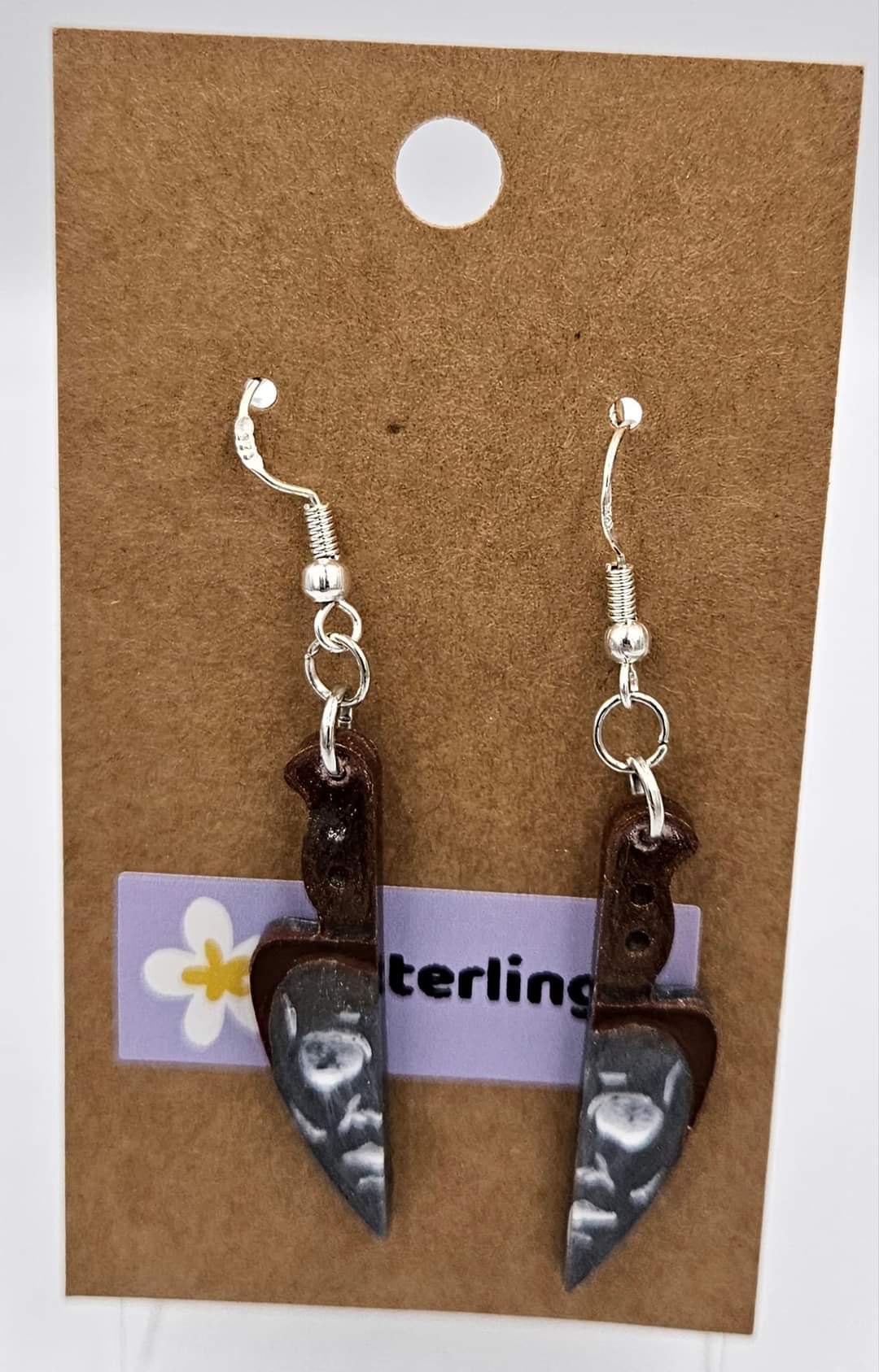 Sterling silver dangle earrings