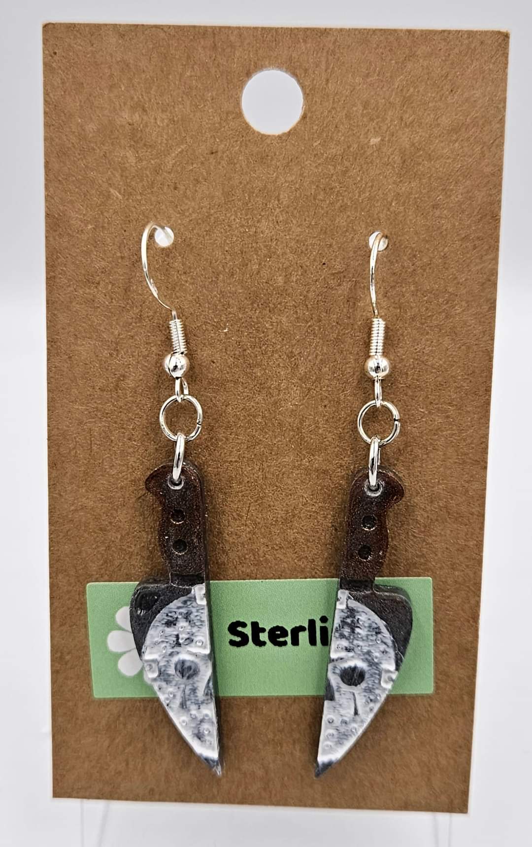 Sterling silver dangle earrings