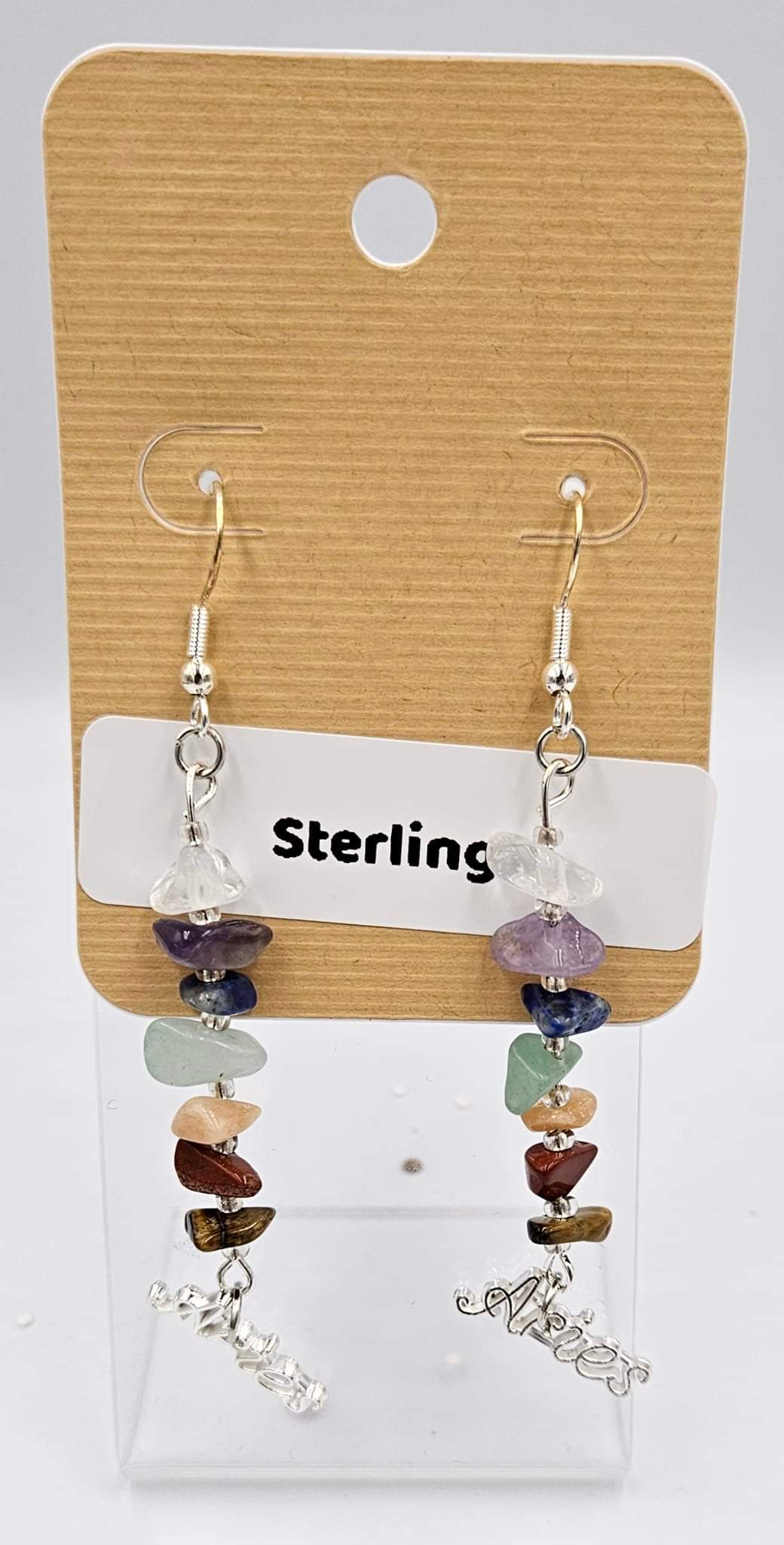 Sterling silver dangle earrings