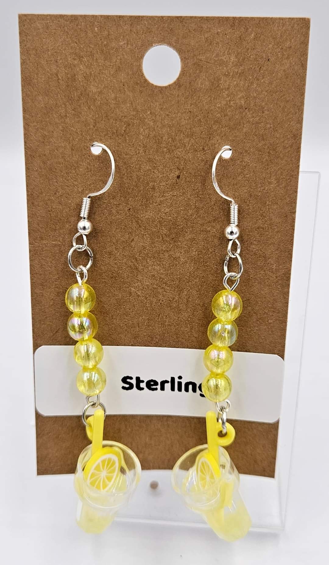 Sterling silver dangle earrings