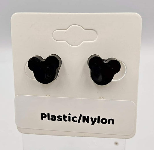 Nylon stud earrings