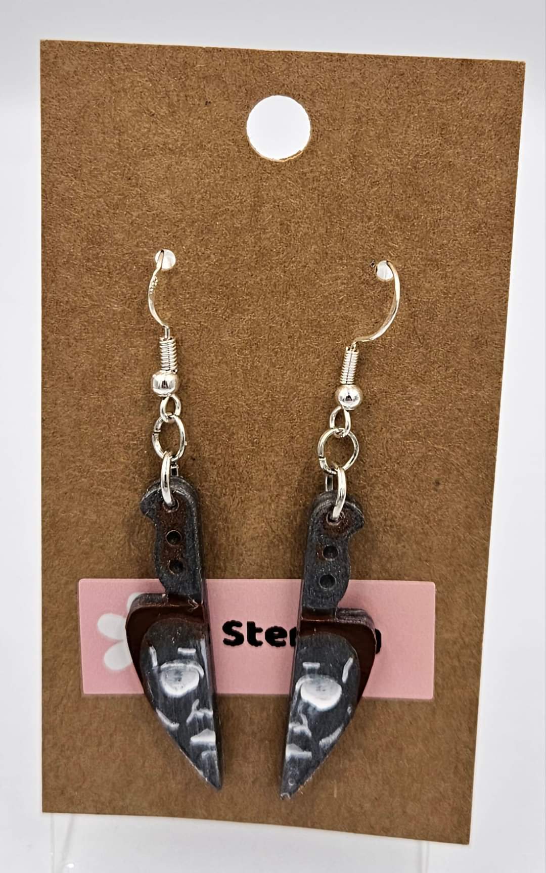 Sterling silver dangle earrings