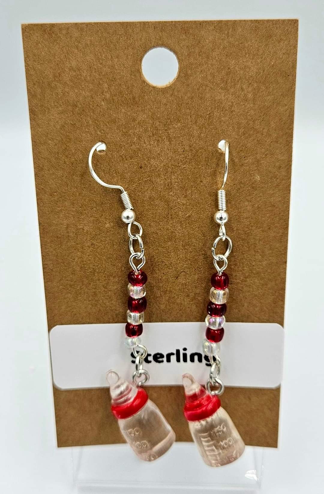 Sterling silver dangle earrings