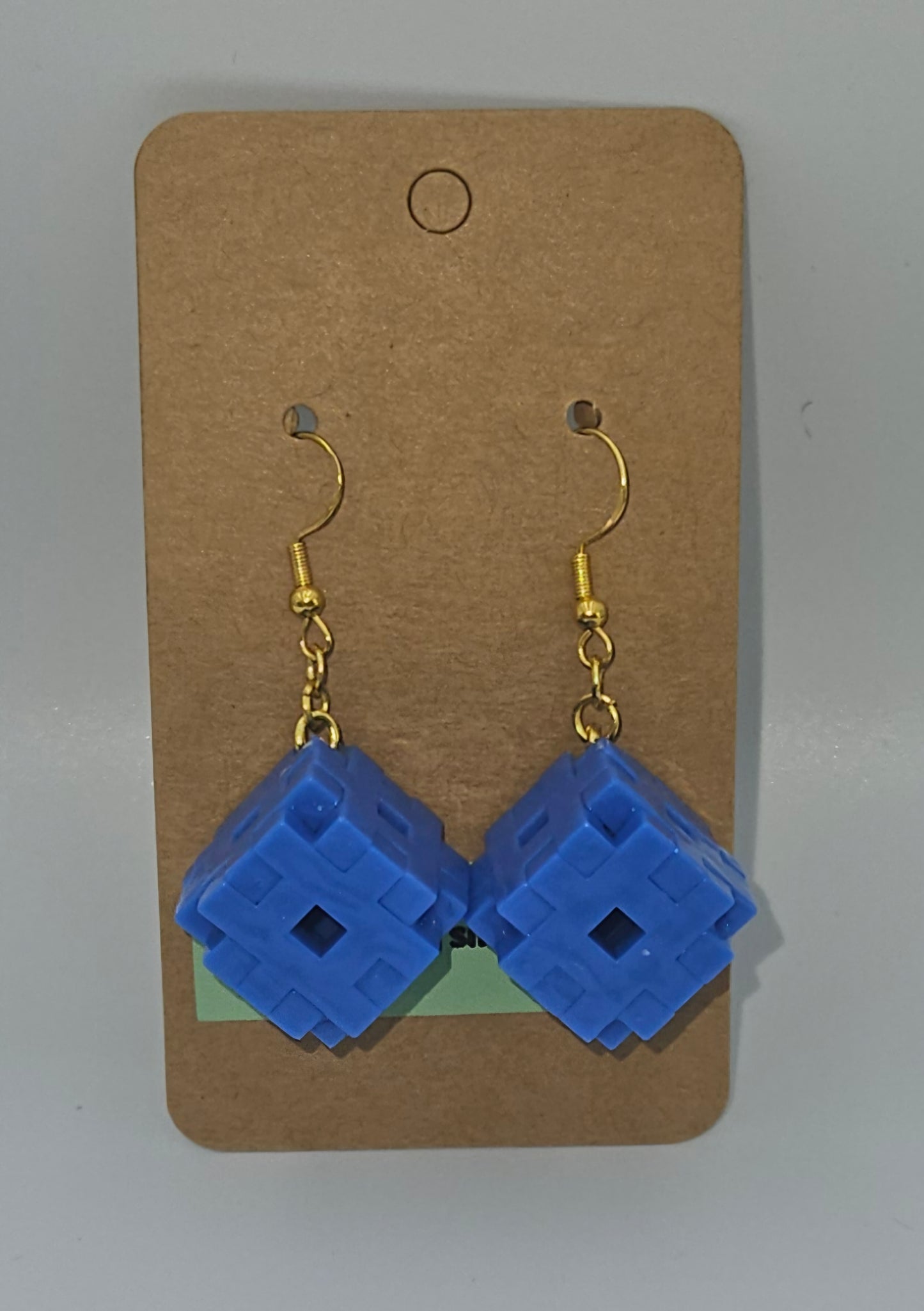 Gold Sterling silver dangle earrings