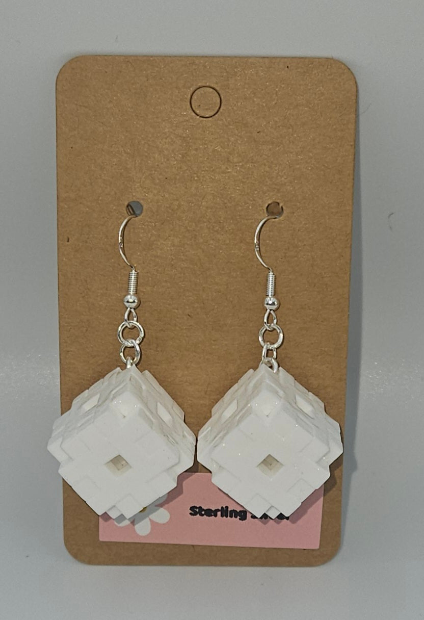 Sterling silver dangle earrings