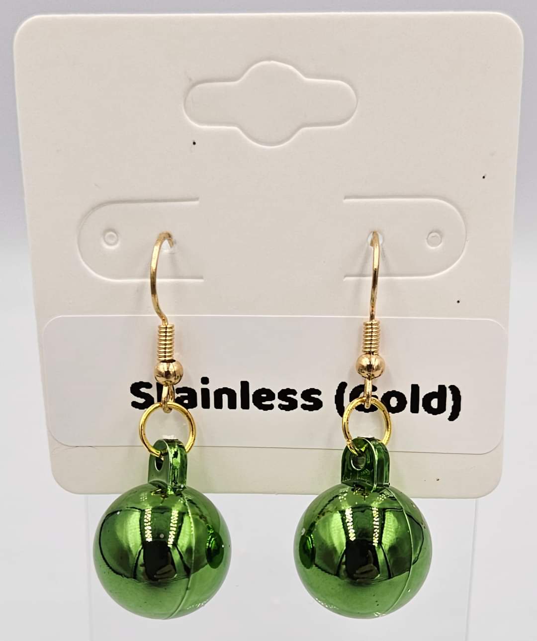 Stainless steel dangle earrings
