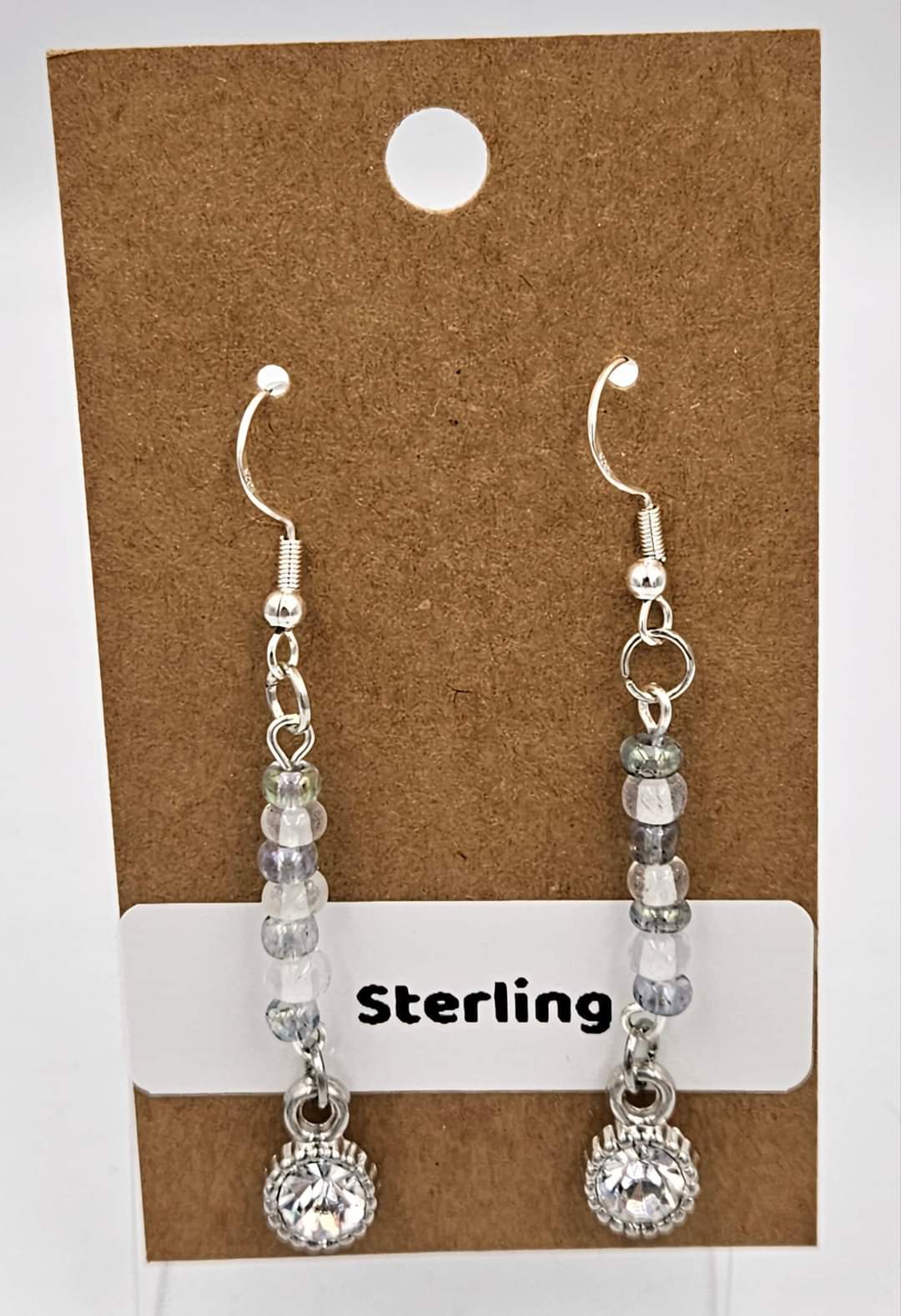 Sterling silver dangle earrings