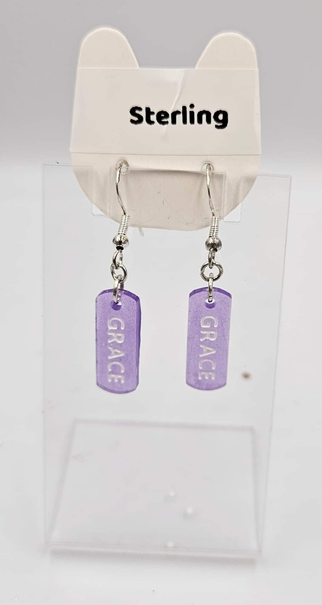 Sterling silver dangle earrings