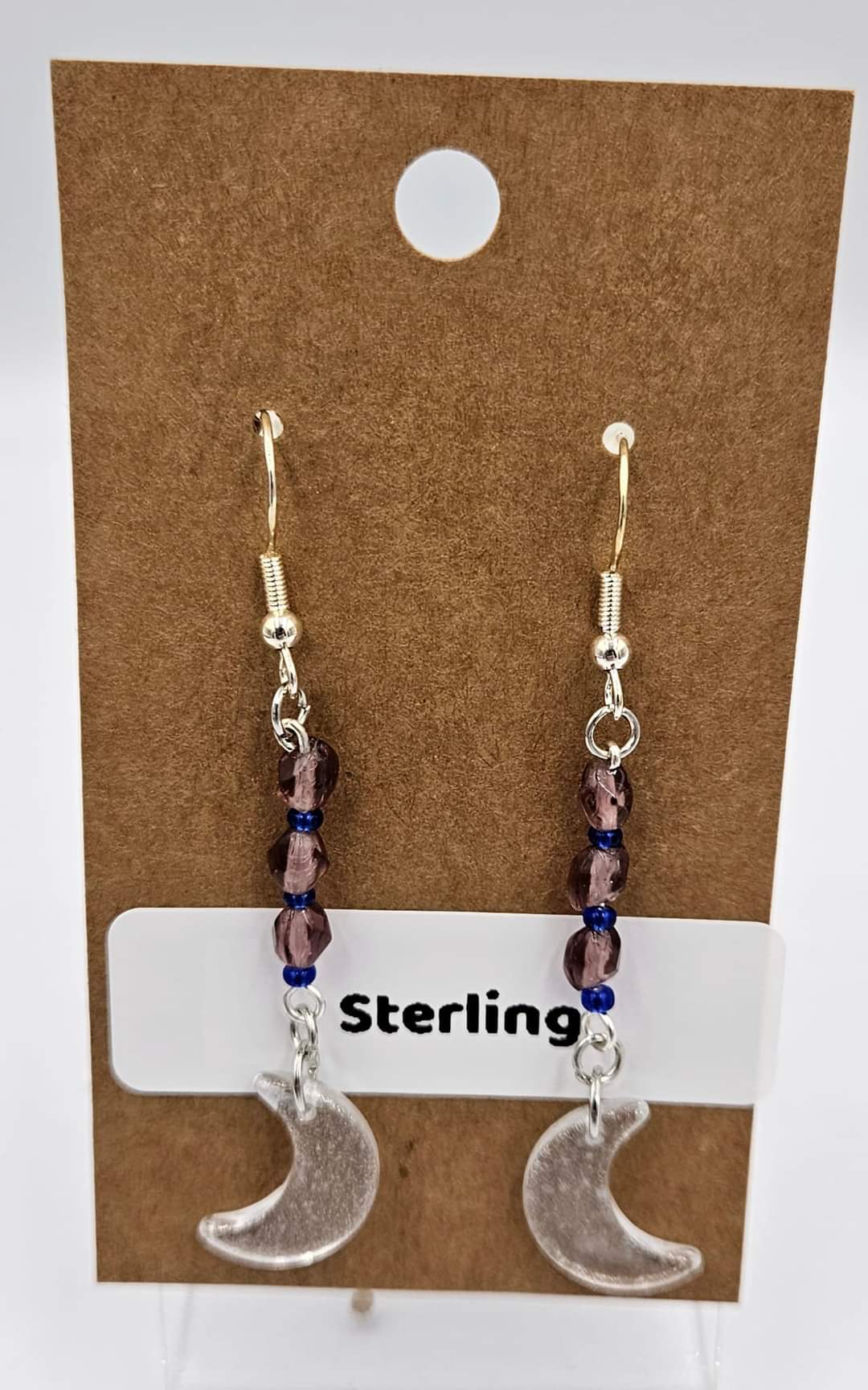 Sterling silver dangle earrings