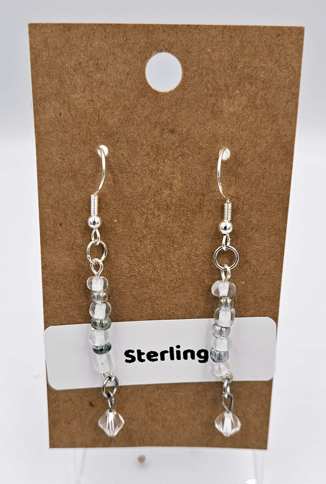 Sterling silver dangle earrings