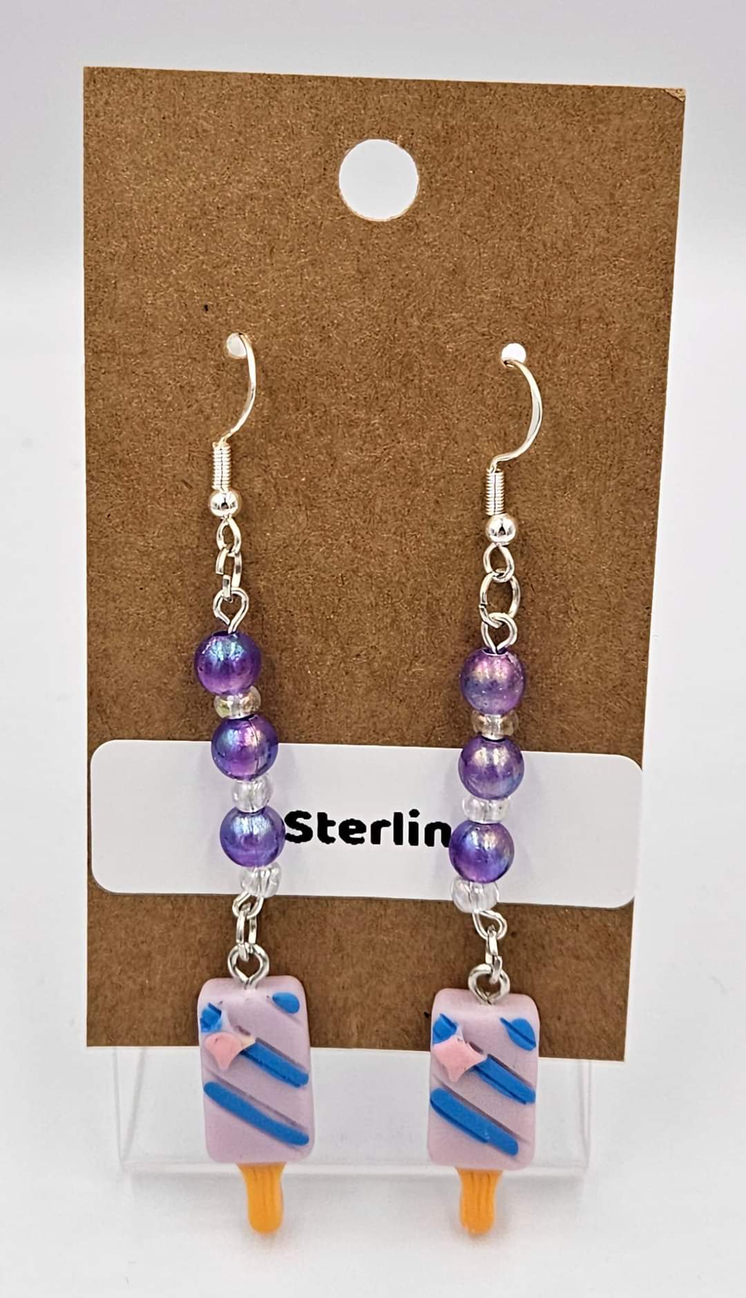 Sterling silver dangle earrings