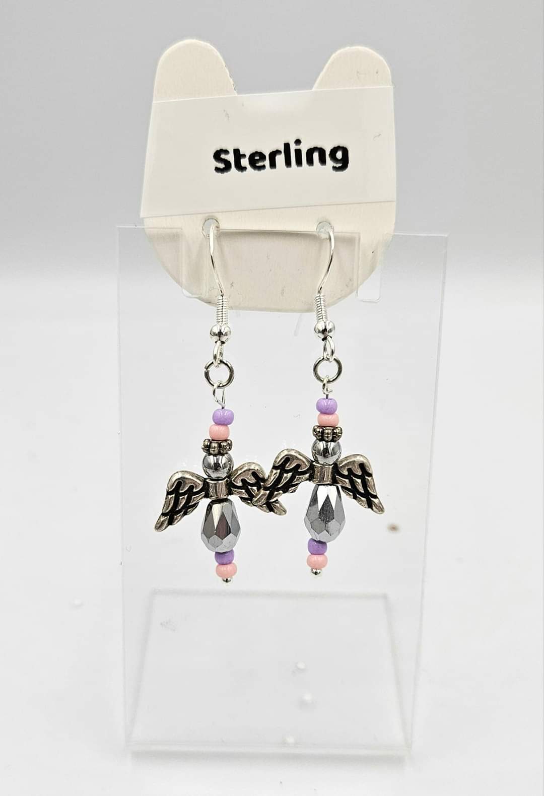 Sterling silver dangle earrings