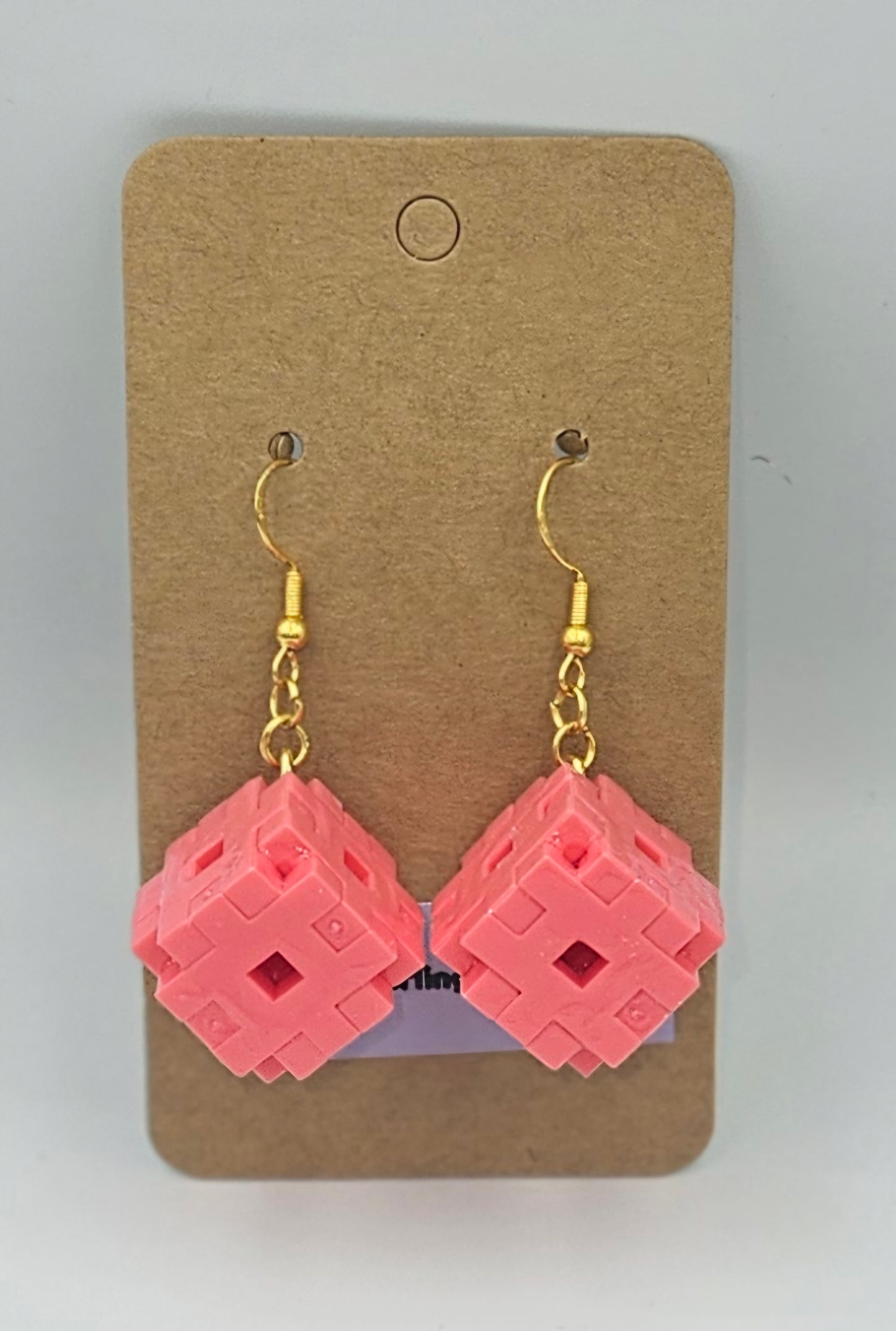 Gold Sterling silver dangle earrings
