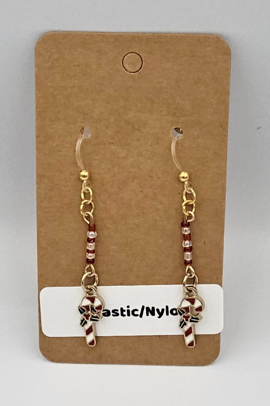 Nylon Dangle earrings